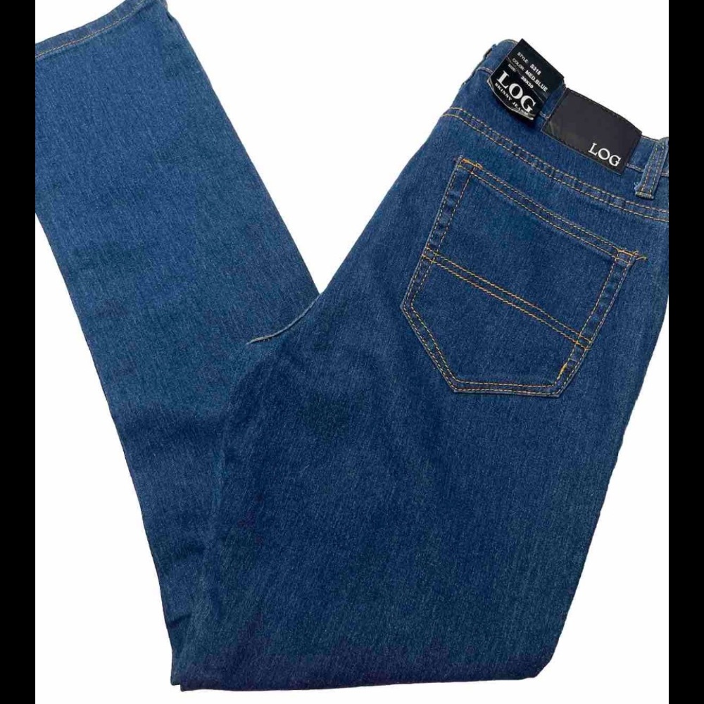 LOG Skinny Jeans Women’s 30x30 Medium Blue Jeans Zip Up, 5 Pockets
